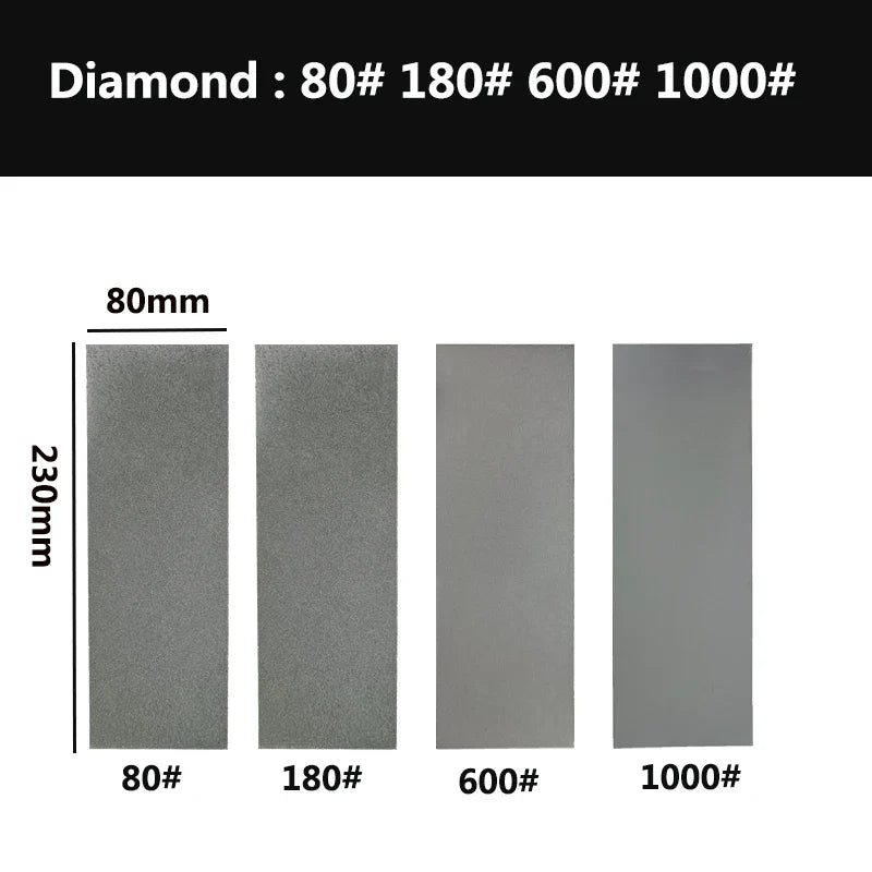 1000 Grit Diamond Plate Sharpening Stone – Large Whetstone for Professional Knife & Blade Sharpening, Apex Edge Tool