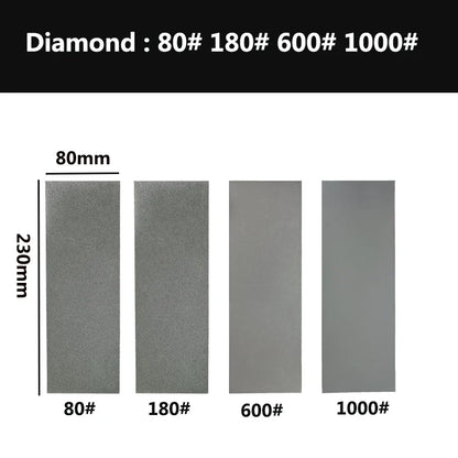 1000 Grit Diamond Plate Sharpening Stone – Large Whetstone for Professional Knife & Blade Sharpening, Apex Edge Tool