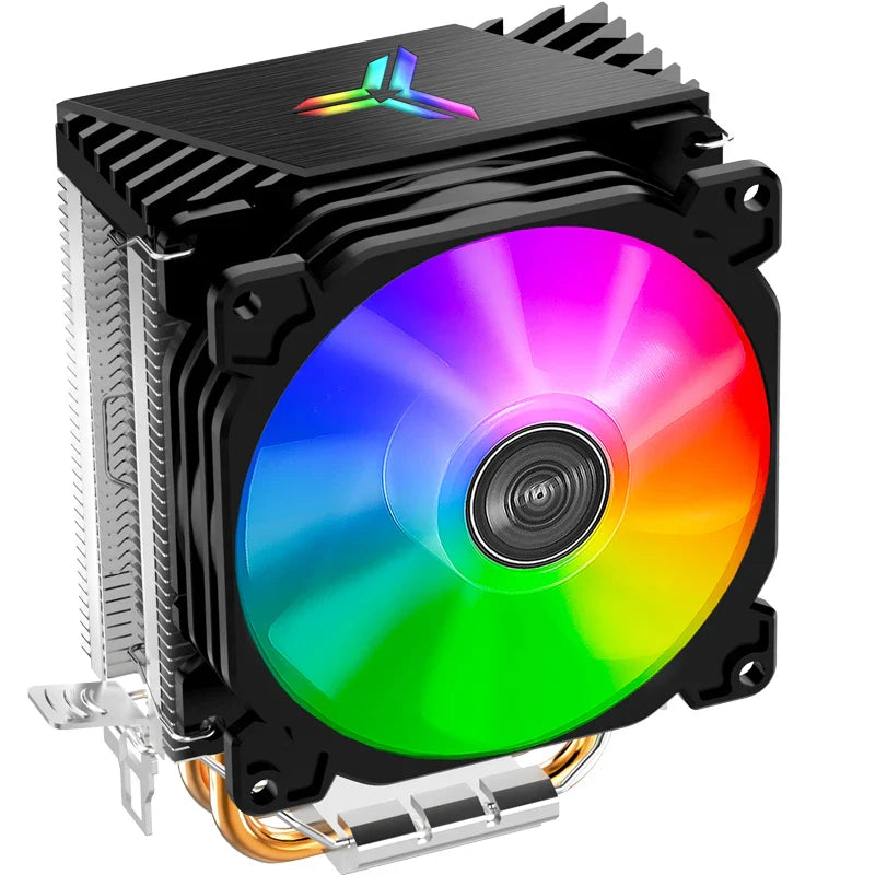 Jonsbo CR1200 RGB CPU Cooler — 2 Heat Pipe Tower with 9cm Colorful Fan for Intel LGA115X/775 & AMD AM4