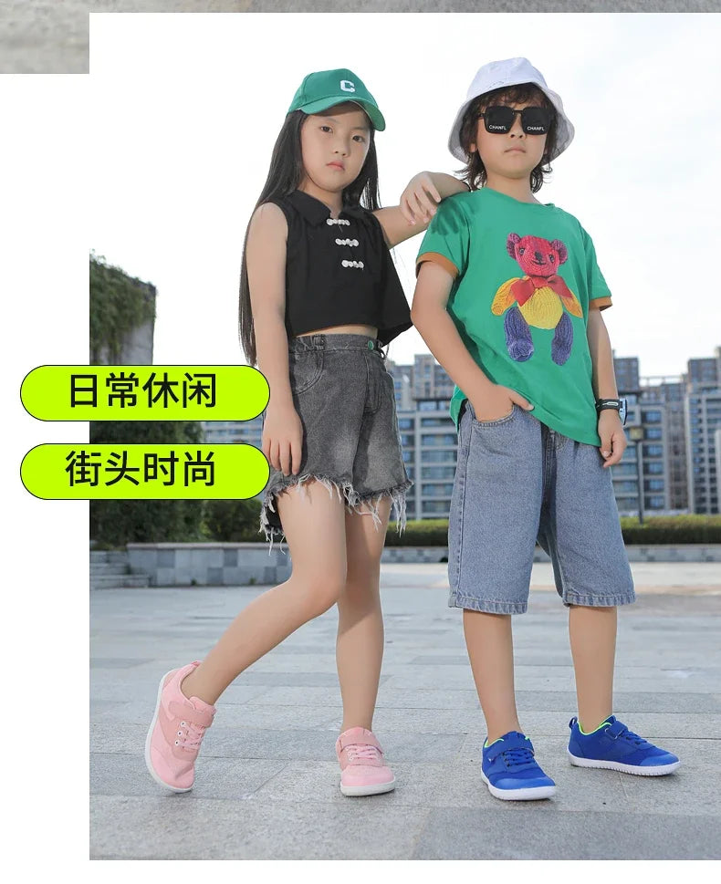 Wide Barefoot Shoes for Little & Big Kids – Boys & Girls Minimalist Sneakers, Lightweight Non-Slip Walking & Skate Flats
