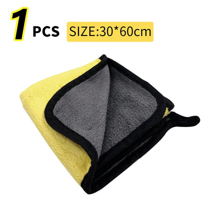Microfiber Car Wash Towel 30x30/60cm – Ultra Absorbent Car Cleaning & Drying Cloth for Detailing & Car Care Maintenance
