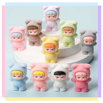 10pcs Anime Plush Dora DIY Decoration | Cute Mini Resin Doll Keychain Blind Box Gift