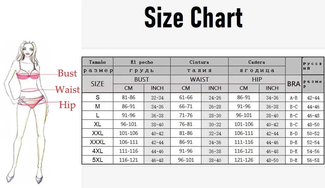High Waist Bikini Set for Women – Sexy Push Up Swimsuit Summer Beachwear Bathing Suit Swimwear