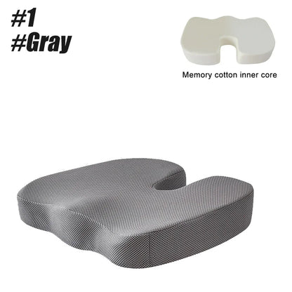 U-Shaped Memory Foam Coccyx Seat Cushion – Tailbone Pain Relief Pillow for Chair, Car & Office Use