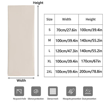 100% Blackout Self-Adhesive Curtain – Punch-Free Sunshade for Bedroom, Window, Door, and Balcony with Privacy and Insulation