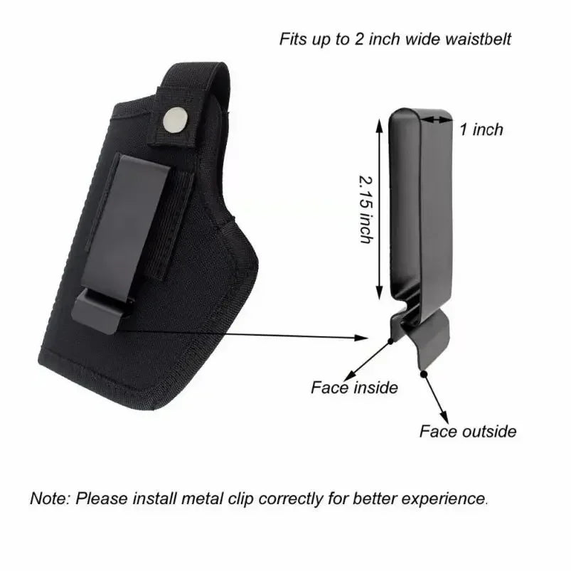 Universal Airsoft Gun Holster — IWB/OWB 9mm Holster for Men & Women