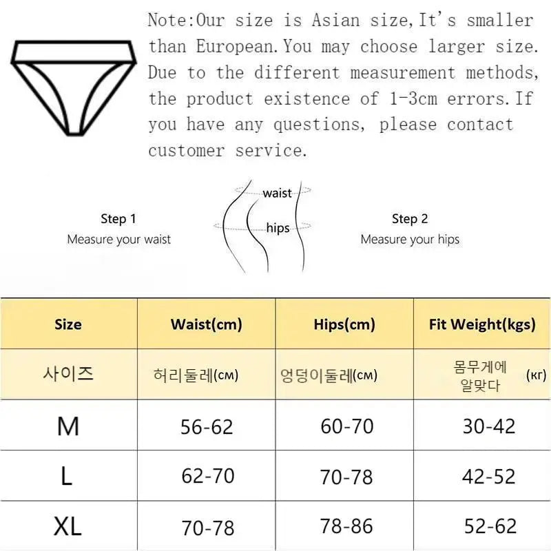3-Piece Women’s Cotton Panties Set – Mid-Waist, Breathable Underwear, Solid Color Briefs, Sexy Lingerie for Girls