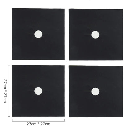 Gas Stove Protector Mats – 1/4/6/8PCS Cooker Liner for Kitchen Stovetop Cleaning