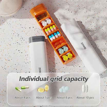 Weekly Pill Organizer – 7-Day Travel Case for Vitamins, Medicines & Supplements, Cute Pills Holder