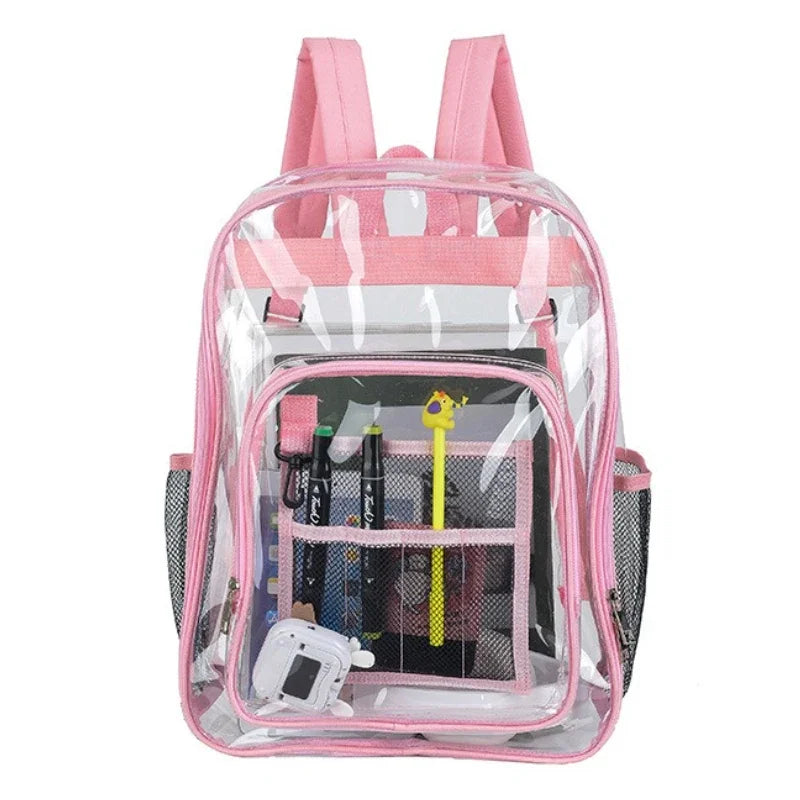 Transparent Shoulder Bag | Unisex Large Capacity Waterproof Multifunctional Backpack for Men & Women