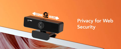 NUROUM V11 2K Webcam with Dual Microphones – 1080P 60fps & 1440P 30fps USB Camera for PC & Laptop