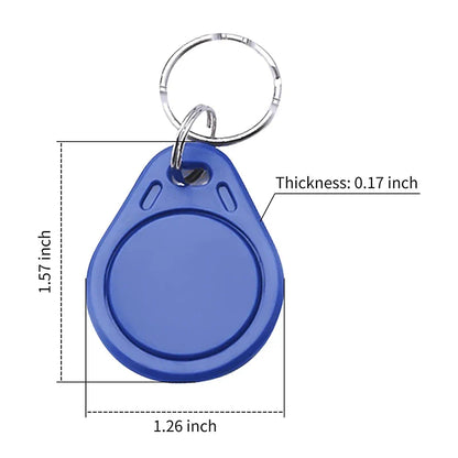 10/50/100pcs 13.56MHz RFID Key Fobs – Read Only S50 Proximity IC Smart Card Tokens for Access Control System