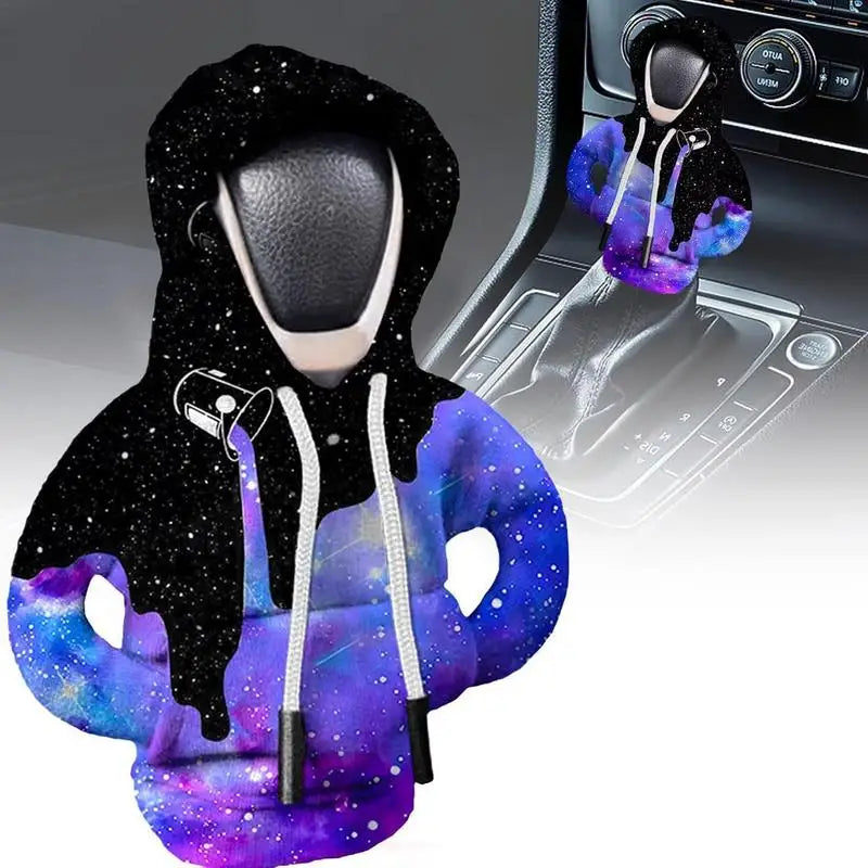 Hoodie Car Gear Shift Lever Cover - Sweatshirt Gear Knob Cover for Car Interior Decorations