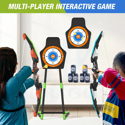 Kid's Archery Set: Recurve Bow Practice Kit for Outdoor Fun - Bow and Arrows Game for Children, Ideal Hunting and Shooting Toy - Boys' Gift