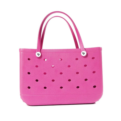EVA Beach Bag for Women - Waterproof Bogg Rubber Travel Tote, Washable Handbag for Sports, Beach, Market, Pool