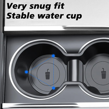 Center Console Cup Holder – Water Bottle Holder for Tesla Model Y (2025–2026) & Model 3 Highland
