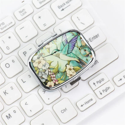 Travel Metal Organizer – Small Colored Medicine & Jewelry Storage Case for Home