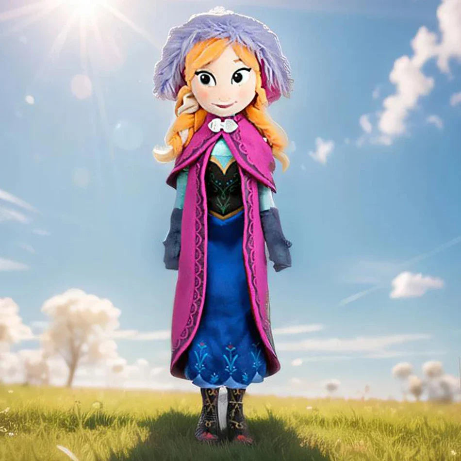 30-50 CM Frozen Anna Elsa Dolls Plush Snow Queen Princess Toy - Soft Stuffed Frozen Toys for Kids, Birthday & Christmas Gift