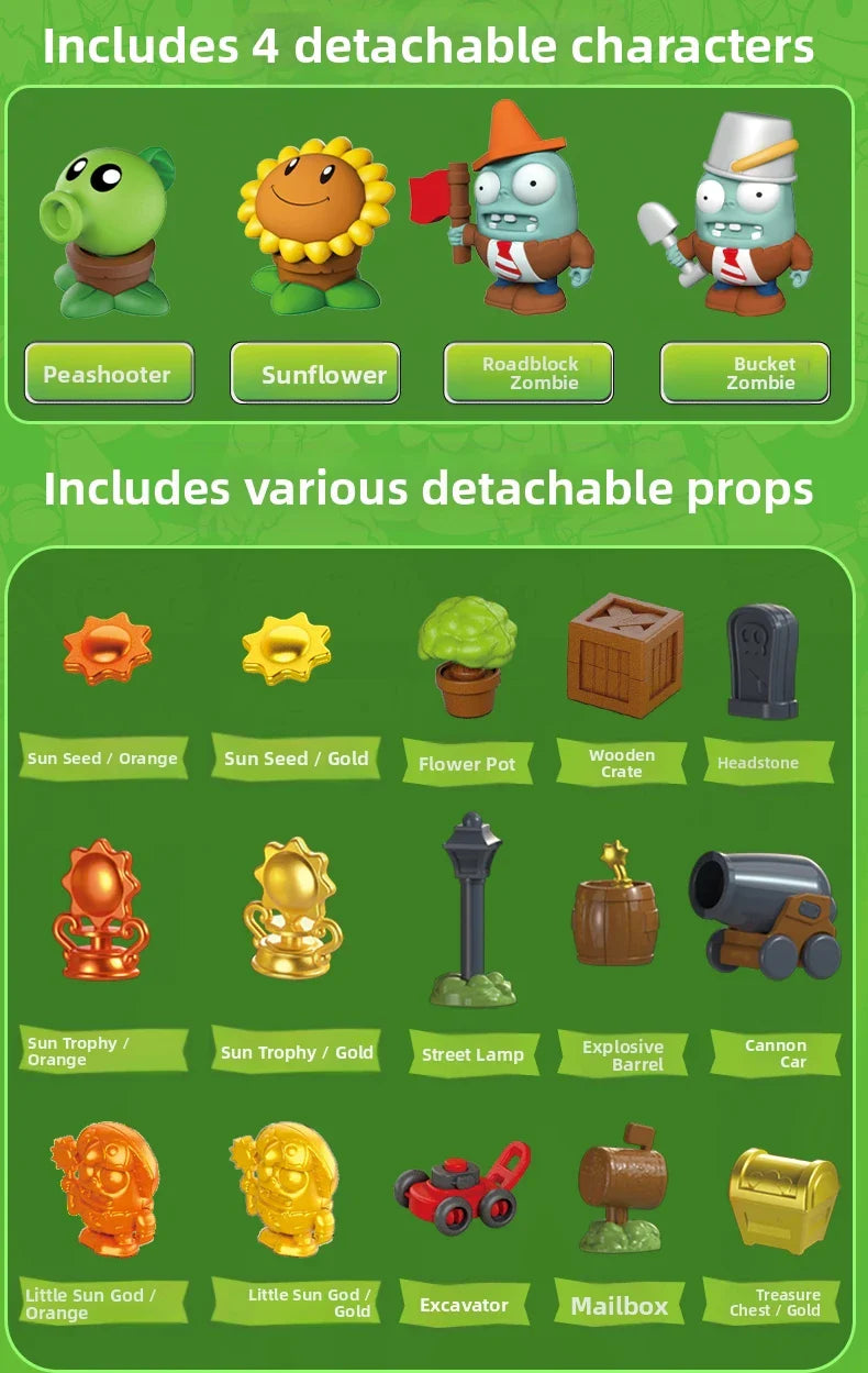 Plants vs Zombies Dave's Surprise House Toy Set – Collectible Figures with Interactive Play Features for Kids Gift