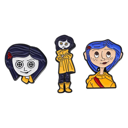 Cartoon Anime Character Enamel Pins – Cute Little Monk Brooches Lapel Badges, Funny Jewelry Gift for Friends