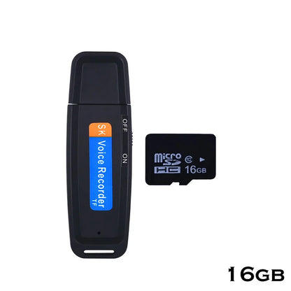 Mini Audio Voice Recorder USB Pen – 16GB/32GB Digital Sound Recorder for Meetings & Interviews