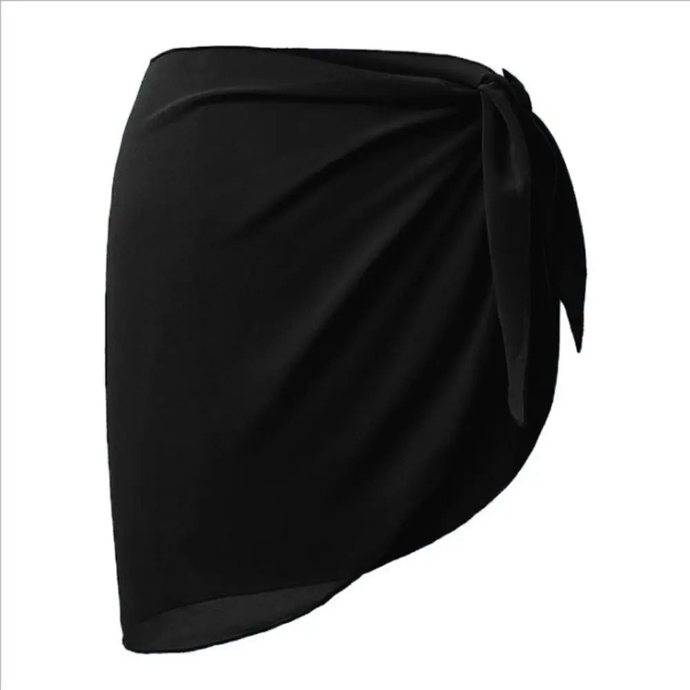 Summer Chiffon Sarong Skirt – Women’s Sheer Short Swimsuit Cover Up Beach Bikini Wrap Scarf