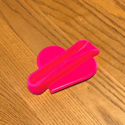 Flexible TPU Heart Lipstick Clip – Anti-Slip Reusable Holder for Lip Balm & Phone Case, Eco-Friendly Skin-Safe Jewelry Gift