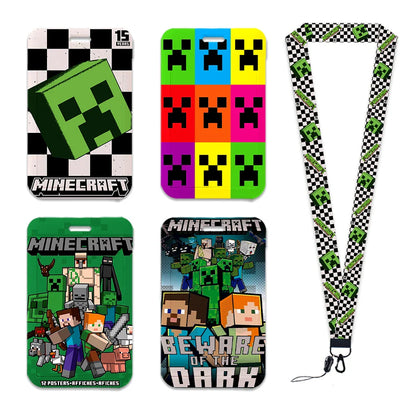 Cartoon Game Name Badge Holder Lanyard – Student ID & Credit Card Strap Gift