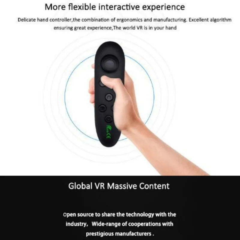 Original J60 4K Wireless VR Glasses – Stereo 3D Virtual Reality Headset for Smartphones Up to 6.7"