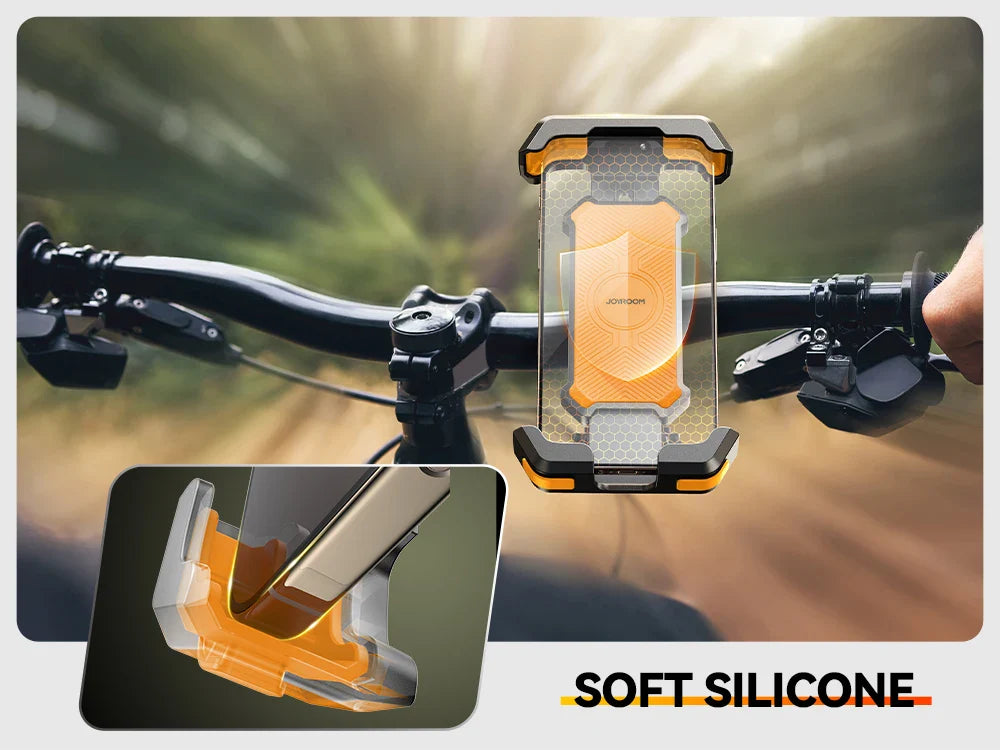Joyroom Shockproof Bike & Motorcycle Phone Holder – Quick Install Mount with Vibration Dampener for 4.7-7" Phones