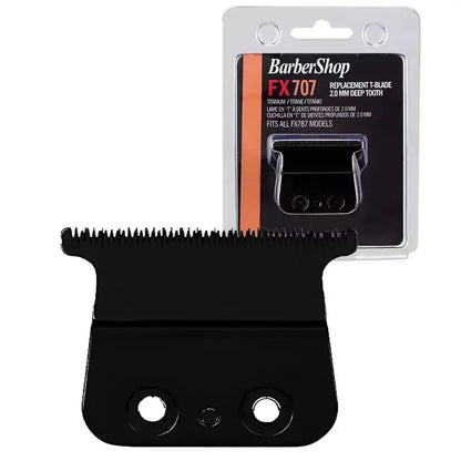Barbershop FX707 Gold Metal T-Blade – Professional Replacement Blade for Babyliss FX787, FX726, FX787Z Hair Trimmers
