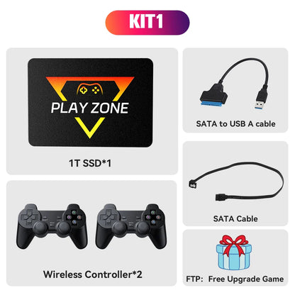 Retro Gaming SSD – 16191 Games for Switch, PS5, Xbox, PS4, PS3, PS2, WiiU, 80+ Emulators, Launchbox, Retrobat, Playnite for PC/Laptop