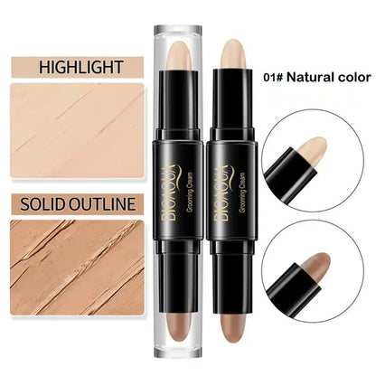 Foundation and Concealer Pen – Long-Lasting Dark Circles Corrector and Contour Stick Makeup