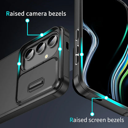 Samsung Galaxy S Series Slide Camera Armor Case – Compatible with S21/S22/S23/S24/S25 Ultra & FE Models