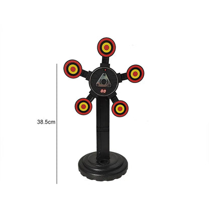 Electric Auto-Reset Nerf Gun Target with Sound & Light – High Precision Shooting Game for Kids