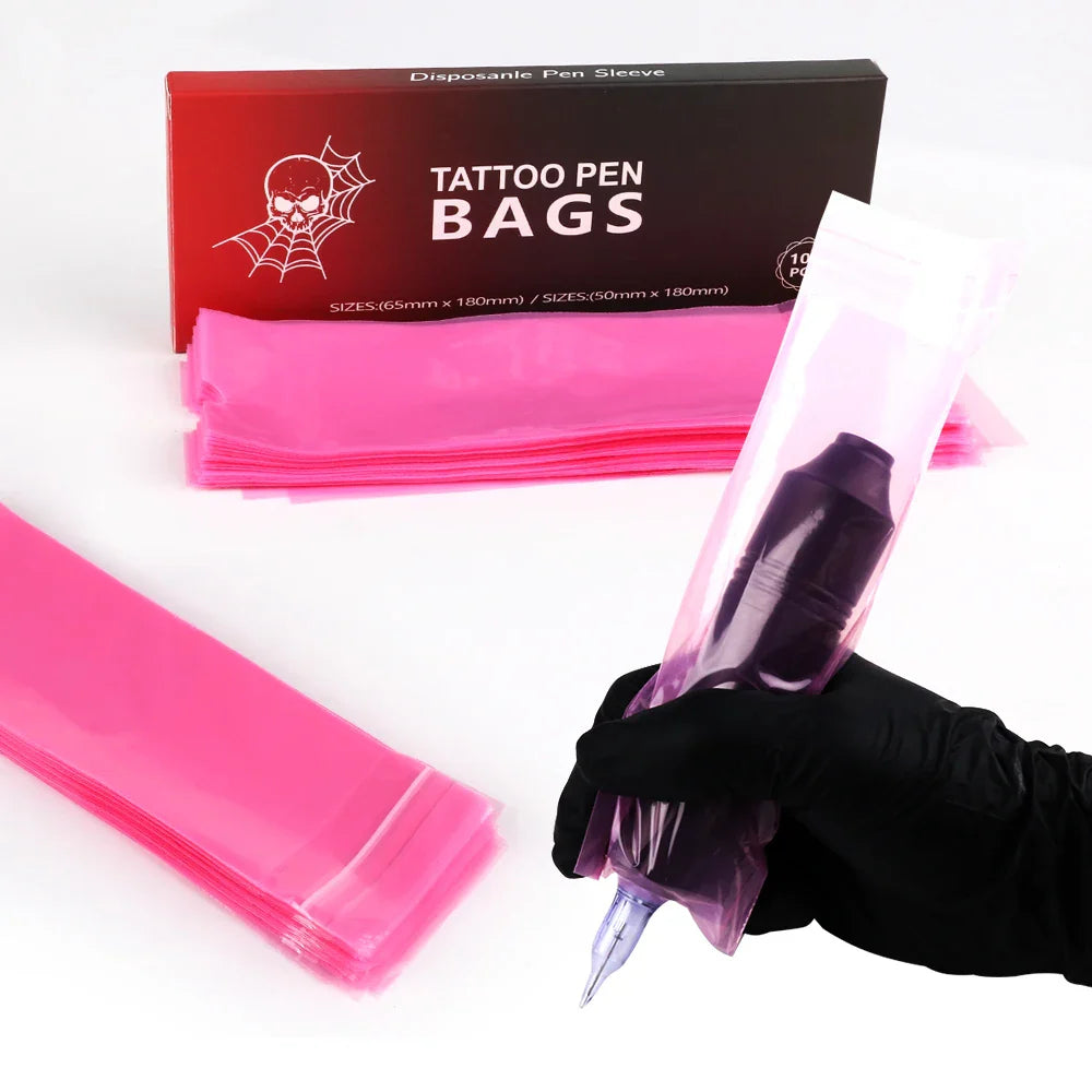 100 PCS Waterproof Tattoo Pen Barrier Film - Protective Tattoo Color Packaging & Anti-Fouling Film for Machines