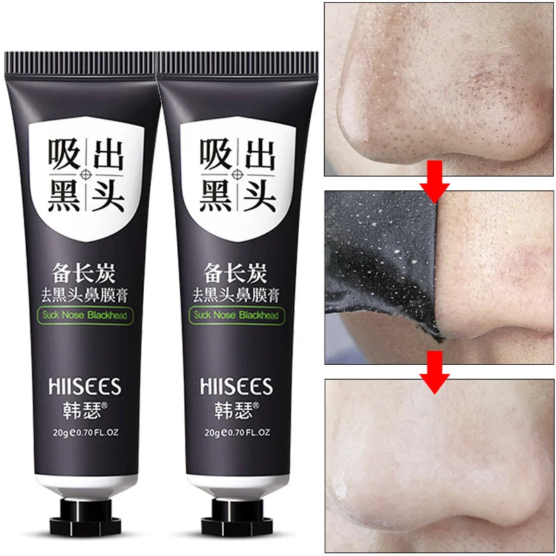 Blackhead Remover Mask - Facial Pore Shrinking & Acne Treatment, Peel-Off Gel for Nose & Skin Care (20g)