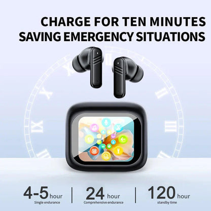 New Full Touch ANC Bluetooth 5.4 Earphones – HiFi Stereo Noise Cancelling Wireless In-Ear Earbuds with Mic & ENC