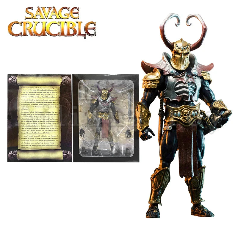 Harbinger Studios 1/12 7-Inch Action Figure – Savage Crucible Wave 2 Jaeger Nashom Krieger Whoman Barbarian Anime Model Gift