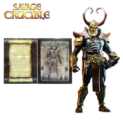 Harbinger Studios 1/12 7-Inch Action Figure – Savage Crucible Wave 2 Jaeger Nashom Krieger Whoman Barbarian Anime Model Gift