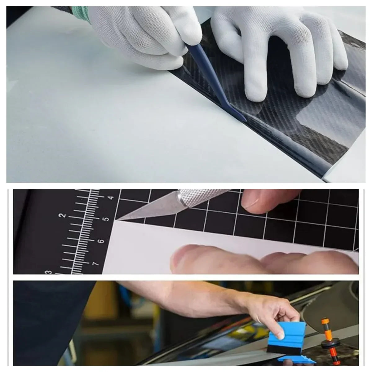 10pcs Car Wrapping Tools Kit: Vinyl Scraper, Cutter, Film Squeegee, Spatulas - Window Tinting & Plastic Wrap Tools