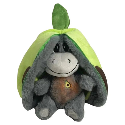 12.6-inch Luminous Breathing Plush Doll – Motion Light Baby Sleeping Toy Donkey Cartoon Soft Doll for Early Childhood
