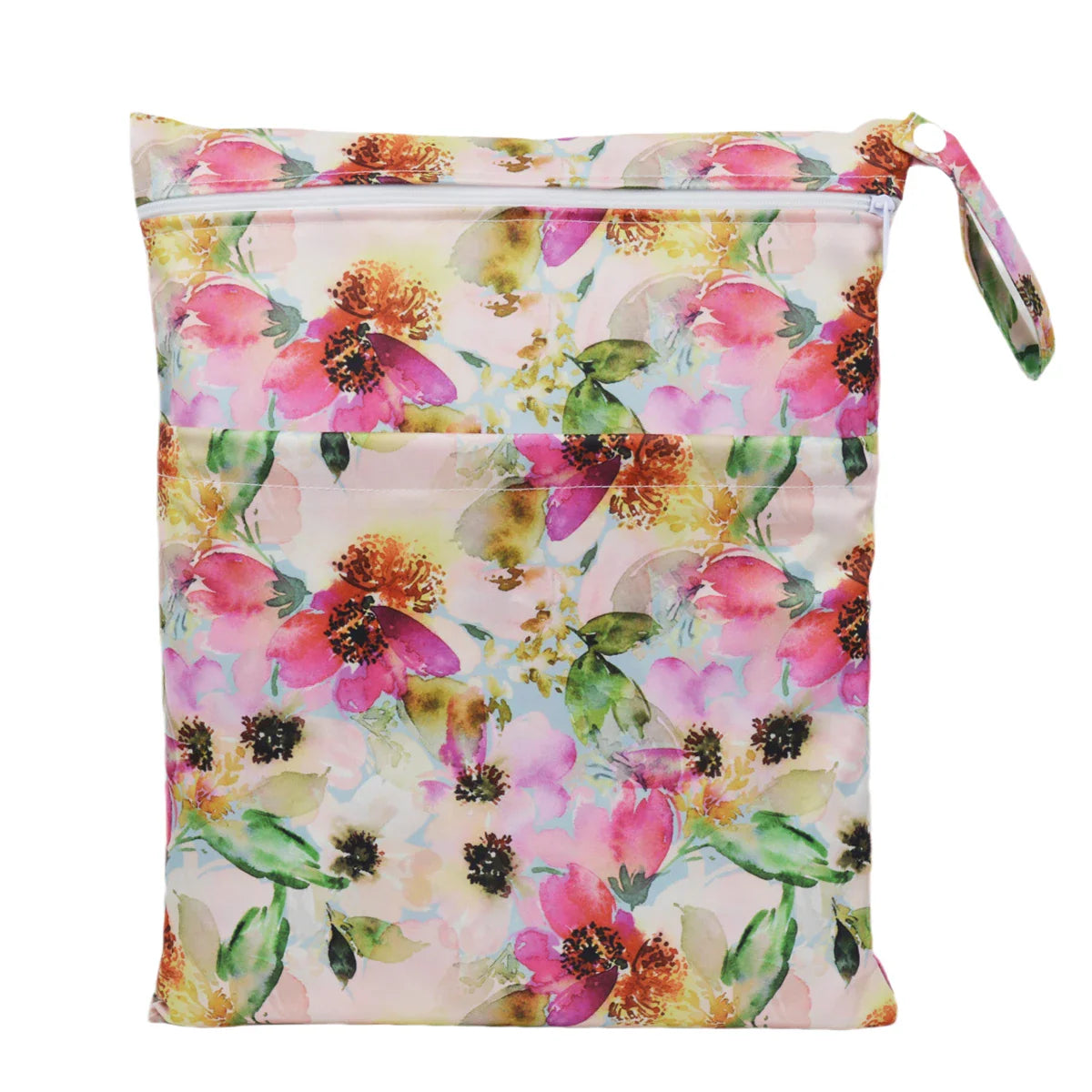 Sigzagor Wet & Dry Baby Diaper Bag – Waterproof Reusable Washable Nappy Bag with Double Zippers