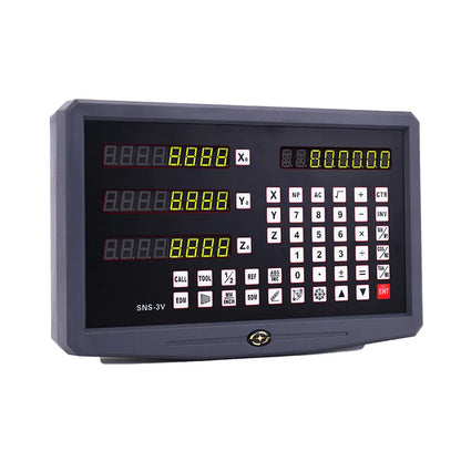 SNS-2V/3V 2-3 Axis DRO Digital Readout — TTL Signal Display for Lathe, Milling & CNC Boring Machines (80V-250V)