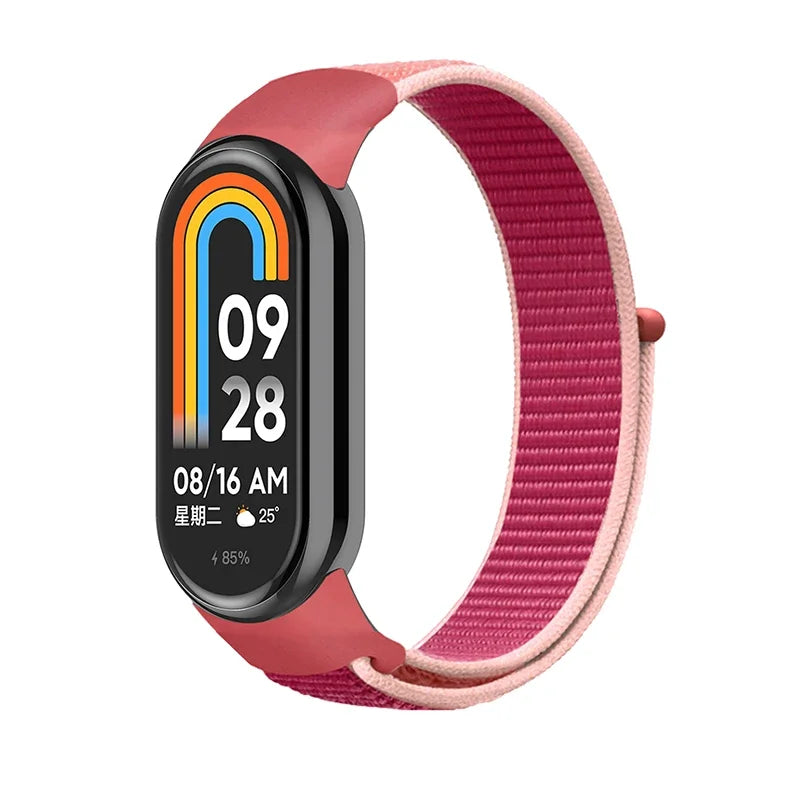 Nylon Sport Loop Strap for Xiaomi Mi Band 9 8 NFC – Replacement Wristband for Mi Band 7 6 5 4 3