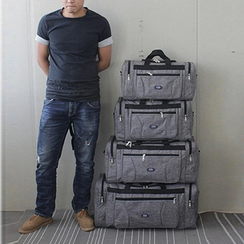 Oxford Waterproof Men’s Travel Bag — Large Capacity Hand Luggage, Weekend Duffle & Business Gym Bag