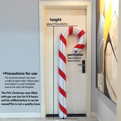 Giant Banana Inflatable Christmas Decoration 2025 – Candy Cane Lollipop Balloon Party Props for Home, Bar & Holiday Atmosphere Decor