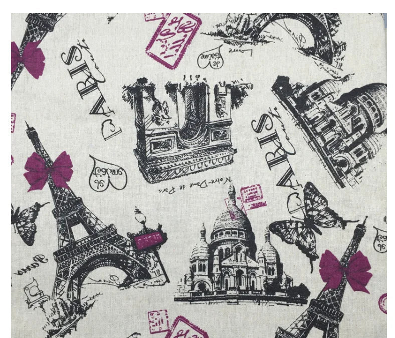 African Ankara Cotton Fabric - World Map Print for Sewing, Tablecloths, Pillows, Bags & Curtains