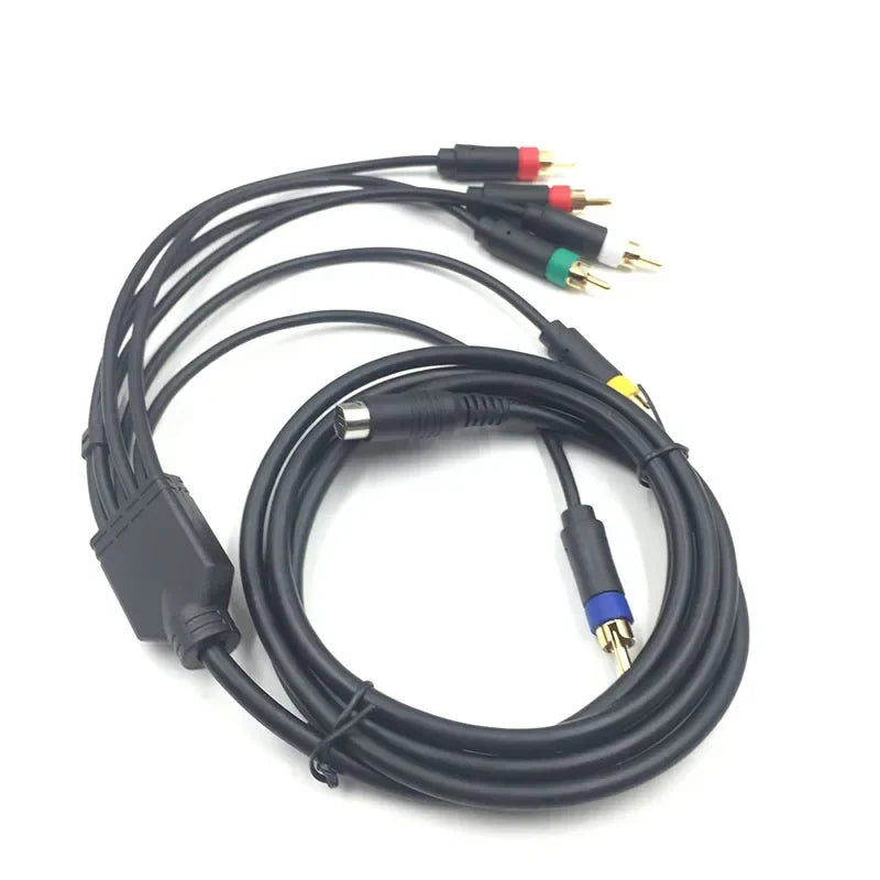 SEGA Saturn RGB/RGBS RCA Composite AV Cable for PVM BVM NEC XM Scalers BNC RGB+Sync Retro Gaming Video Connection Cable