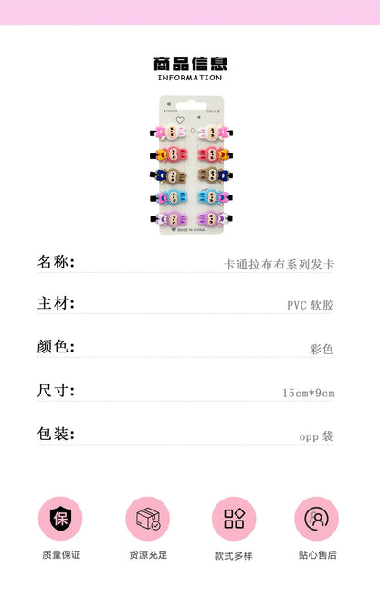 60pcs Cartoon Anime Hair Clips for Girls Kawaii Kids Hair Accessories Gifts